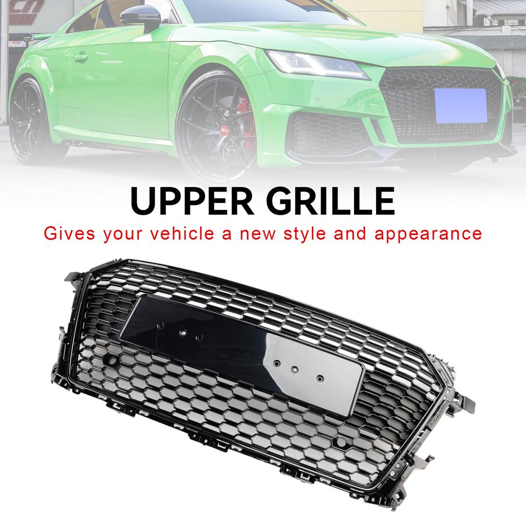 RS Style Front Honeycomb Grille Grill Fit TT MK3 FV 8S 2014-2023