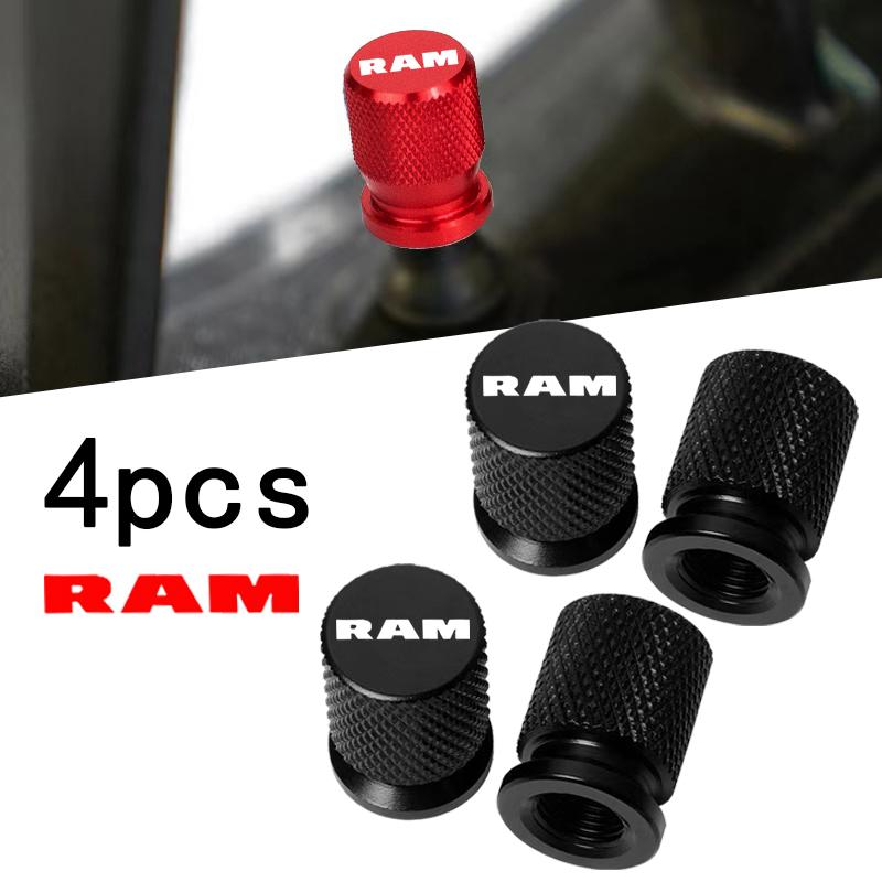 Per Dodge Ram 1500 2500 3500 Accessori 4pz Stile Auto Coprivalvole per Ruote Auto Copristeli Valvole Pneumatici Antipolvere Impermeabili