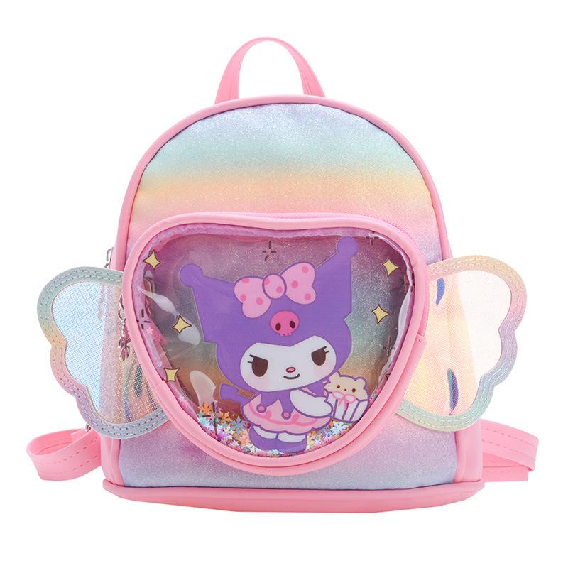 School Bag New Backpack Cartoon Pu Small Bag Cute Girl School Bag Lightweight Small Backpack