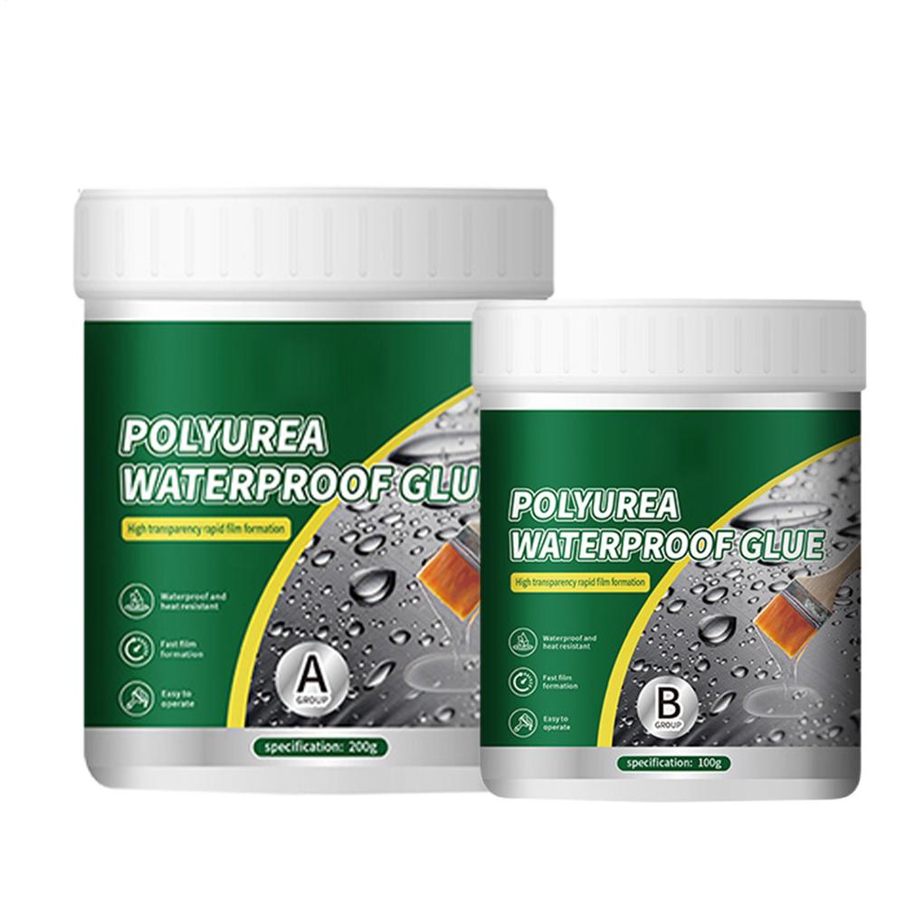 2pcs Transparent waterproof Coating pool wall leak Sealant adhesive outer wall waterproof paint transparent bathroom tile bond