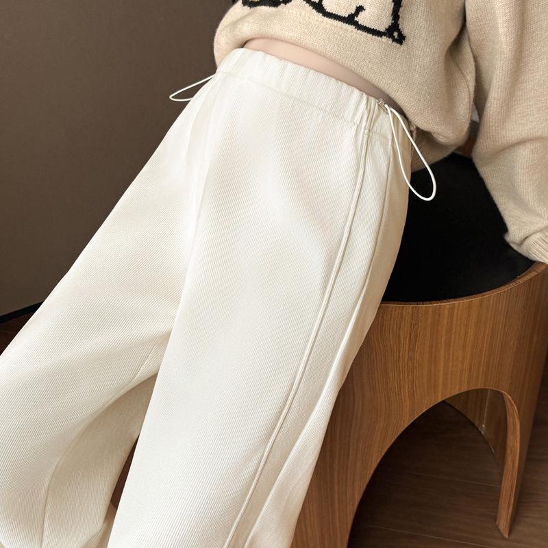 2025 Spring/Autumn Thickened 3D Cut Maternity Pants - Slimming, Versatile, Postpartum Wear M белый
