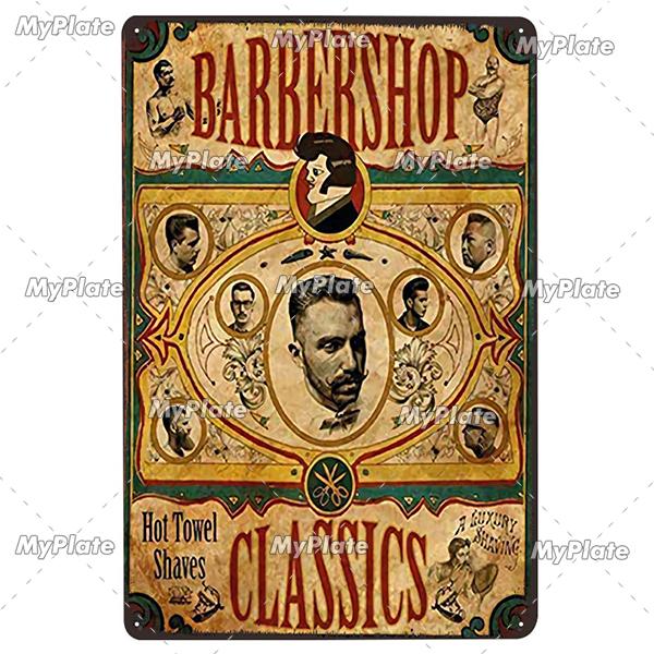Barber Rules Metal Sign Tin Sign Vintage Decor Room Decoration Metal Plaque Man Cave Bar Sign Poster Home Decor