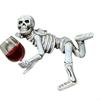 Skull Figurines Hanging Animal Statue,Resins Pot Climbings Sculpture Outdoor Statues Ornament Decors for Yard Patios Art X3UC