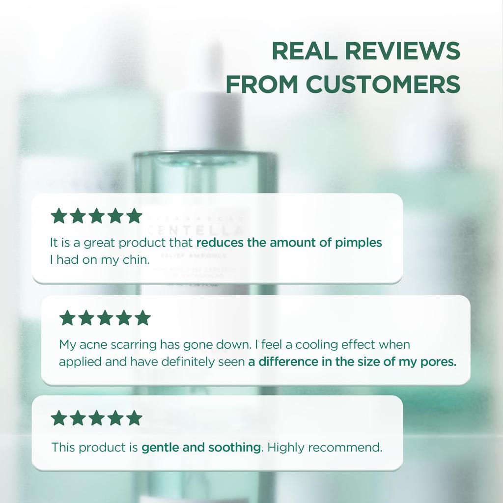 SKIN1004 Tea-Trica Relief Ampoule 100ml / Tea Tree + Cica Soothing Serum