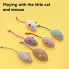 Plush Mouse Cat Toy Soft Stuffed Mouse Toy with Rope Tail Prefilled Catnip Mouse Toy for Indoor Cats Play Hunting And Exercise
