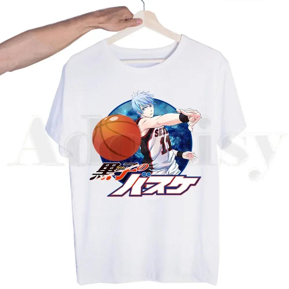 Koszykówka Gorąca Japońska Kuroko No Basket Anime T-shirt dla Mężczyzn Krótki Rękaw Męskie Topy T-shirt dla Mężczyzn Biały T-shirt Damskie Koszulki