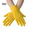 Satin Elastic Gloves 1 Pair Short Thin Dance Breathable Non-slip Solid Color Sweat-absorption Milk Silk Stretch Costume Accessories