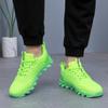 Modne Tanie Zielone Buty Casualowe Dla Mężczyzn Kobiet Oddychające Siateczkowe Sneakersy Męskie Trener Lekkie Męskie Buty z Ostrzem Sneaker Do Chodzenia Tenis
