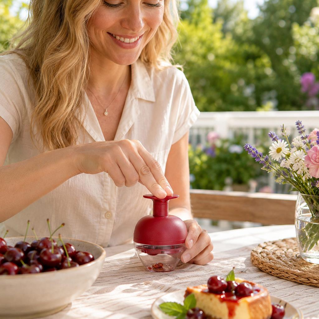 Food-Grade Pitter for Baking and Making, Also Works for Olives - Multifunctional Kitchen Tool