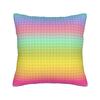 Rainbow Building Blocks Pattern Pillow Cover Soft Cushion Cover Morden Pillow Case For Living Room Bed Chair