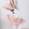 12Pcs/set 3D Hollow Butterfly Wall Sticker for Home Decoration DIY Wall Stickers Modern Wall Art Living Room Decoration