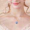 Dot Diamond Lucky Blue Eye Necklace for Evil Eye Pendant Necklace Turkish for Evil Eye for Protection and Blessing for W