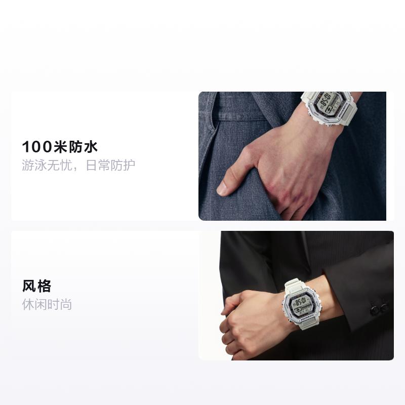 CASIO Regular series 100 meters waterproof Quartz resin strap men s watch gray dial MWD-110H-8AVDF серый