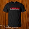 Herren- und Damen-T-Shirts Neues Corsa Performance Lustiges Logo T-Shirt Schwarzes Kurzarm Hergestellt in den USA