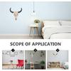 SEWACC Skull Decor Halloween Decor Cow Skull Wall Decor Resin Animal Wall Decors Hanging Pendant Crafts Ornaments Creative Halloween