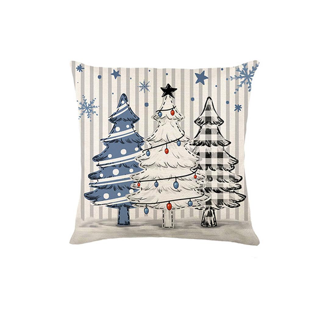 Popular Christmas Pillowcases for Holidays Santa Claus Linen Home Decoration Pillowcases