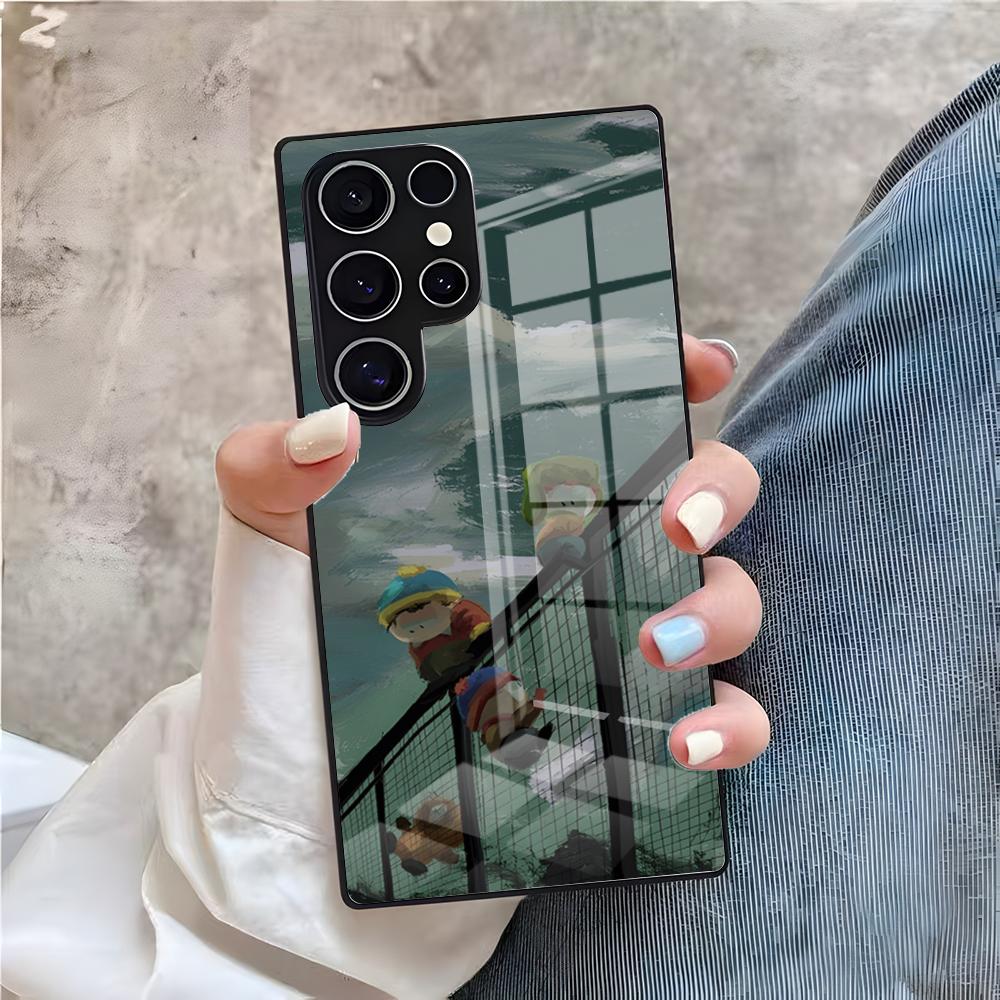 Cool South Park Phone Case For Samsung A25 A13 A33 5G A54 A36 A35 A56 A52 A14 Shockproof Glass Cover