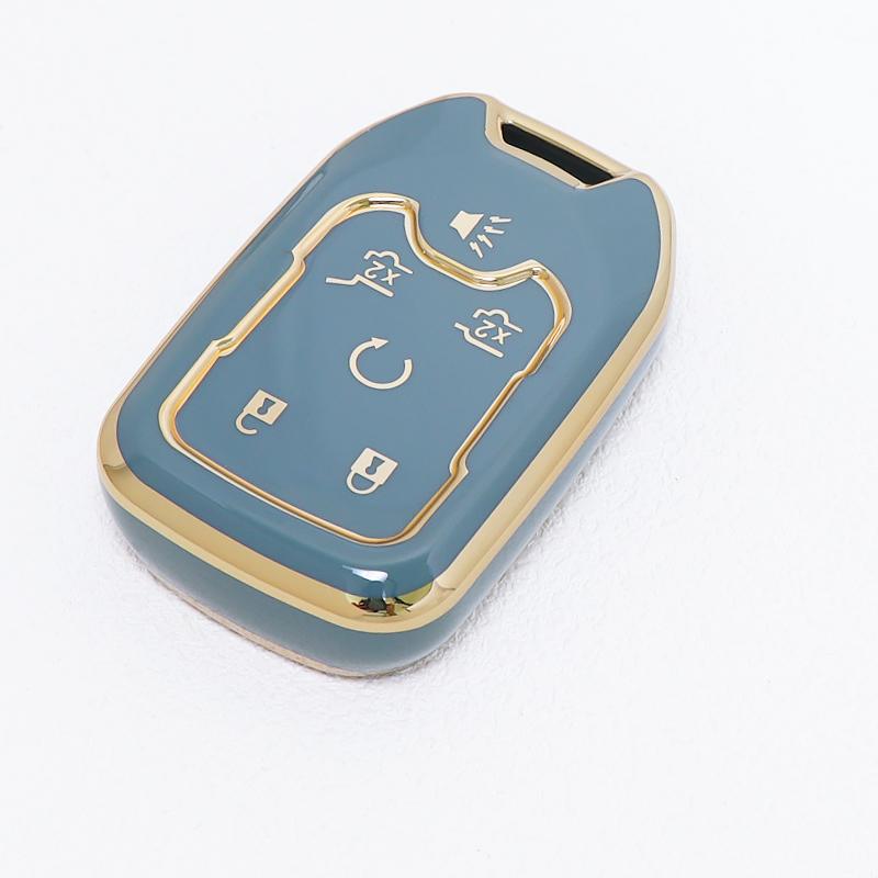 Keyless Shell Fob For Chevrolet Silverado GMC Sierra 1500 2500HD 3500HD Terrain Acadia 6 Button TPU Remote Car Key Case Cover