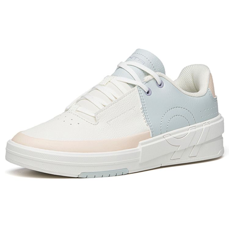 Anta Durable Non-Slip Low-Top Skate Shoes Women Sneakers White Green Blue 922218002-4