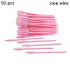 50Pcs Eyelash Extension Disposable Eyebrow Brush Mascara Wand Applicator Spoolers Eye Lashes Cosmetic Brushes Set Makeup Tools