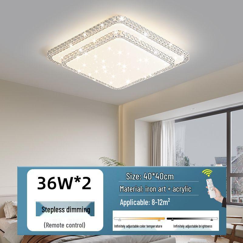 Ultra-bright Modern LED Crystal Ceiling Light for Bedroom and Living Room