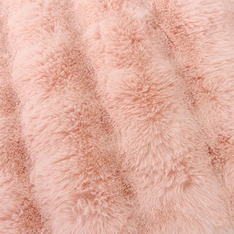 Elegant Bubble Rabbit Hair Throw Blanket - Soft, High-Grade Sofa & Bedroom Cushion