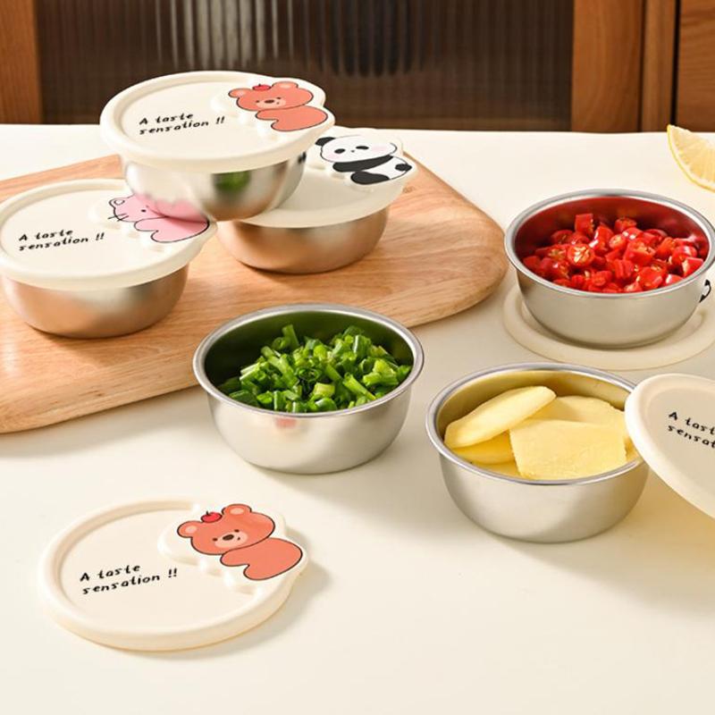 Leak-Proof Seasoning Box Portable 304 Stainless Steel With Sealed Lid Condiment Containers 170Ml Sauce Cup Small Storage Box