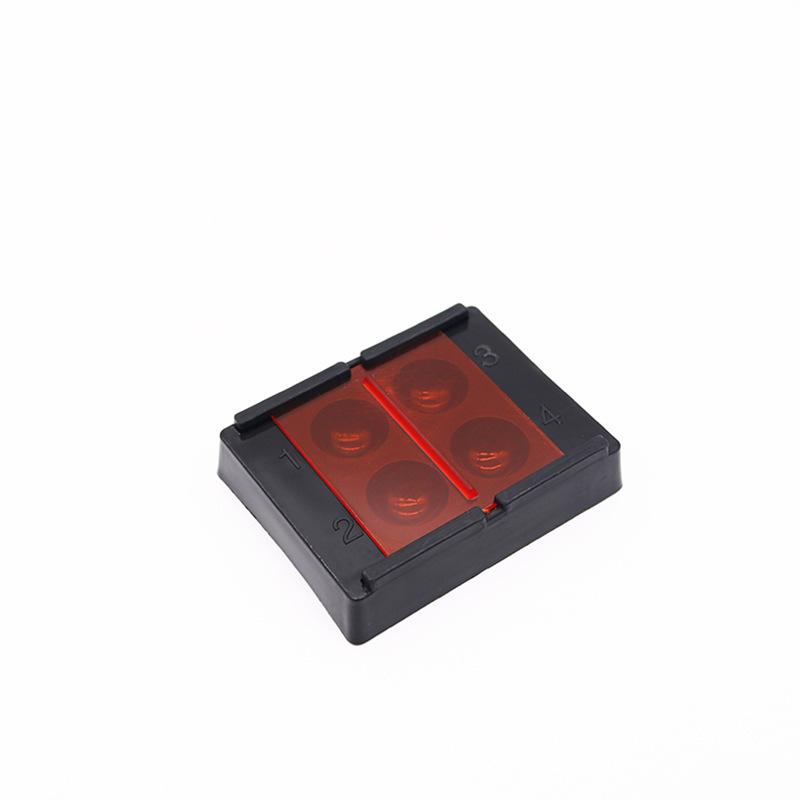 1pc 4holes Dental Resin Shade Light Box Composite Protector Veneer Storage Box Denture Teeth Patch Shading Organizer Tool