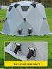 Hexagonal Winter Ice Fishing Tent - Cotton, Thickened, Warm, No-Assembly Needed