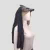 Nordischer Wolfskopf Pelz Kopfschmuck: Wikinger-Stil Cosplay & Halloween Maske