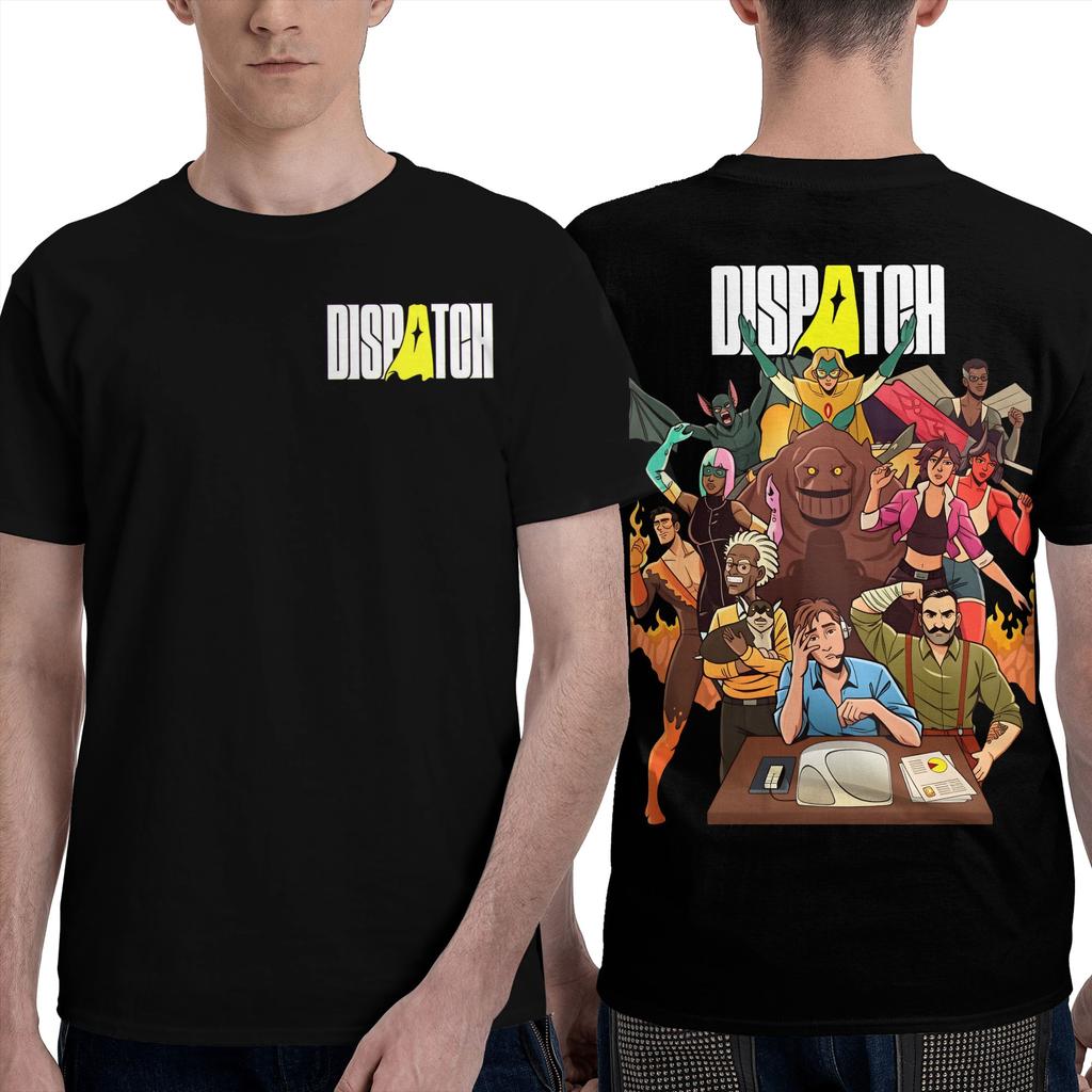 Vintage Dispatch Video Game T-Shirts Men Women's Pure Cotton Tees Shirt Unique Clothing