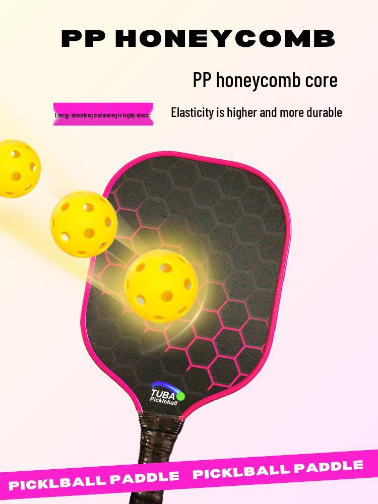 Cross Pickleball Racket Set: Thickened Fiberglass Design for Popular Global Sport