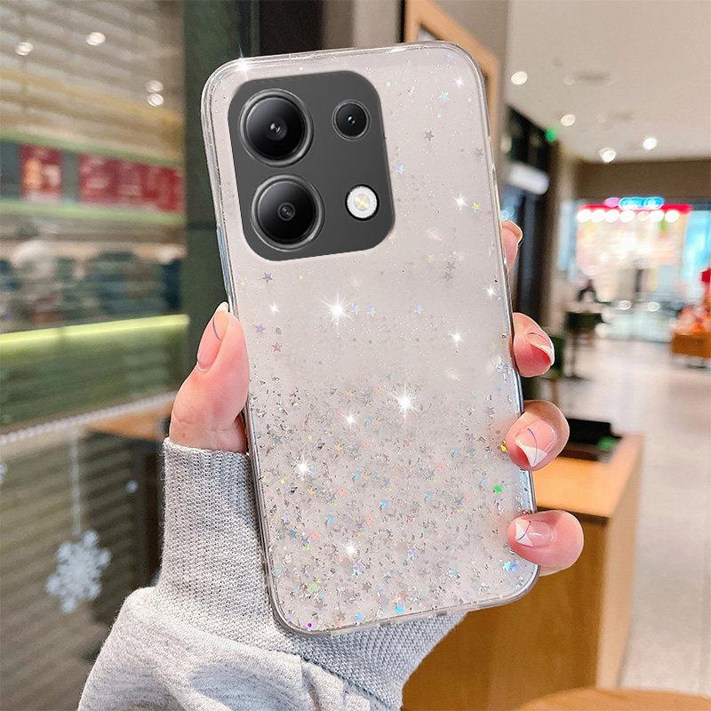 Luxury Fashion Glitter Case For Xiaomi Redmi Note 13 13ProPlus 12 12C 12S 11 11S 10A 10C POCO X6 M6 Pro Soft Crystal Bling Cover