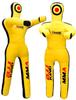 Unpadded Grappling Dummy Wrestling Dummy Jiu Jitsu Dummy BJJ MMA Judo Karate Training Adults Kids Youth Practice Tackling Dummy (Yellow, 5ft/60in)