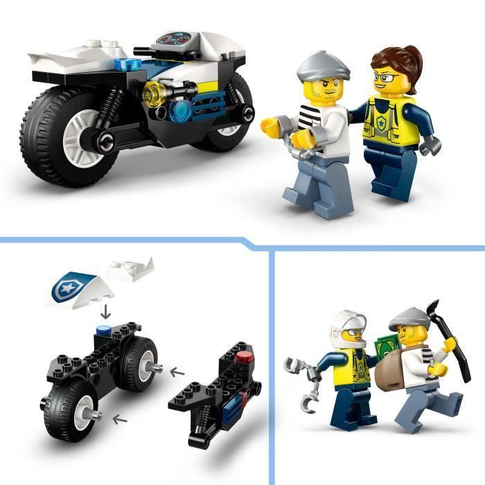 LEGO City 60455 Policejní motocyklová honička - Stavebnice pro děti od 4 let