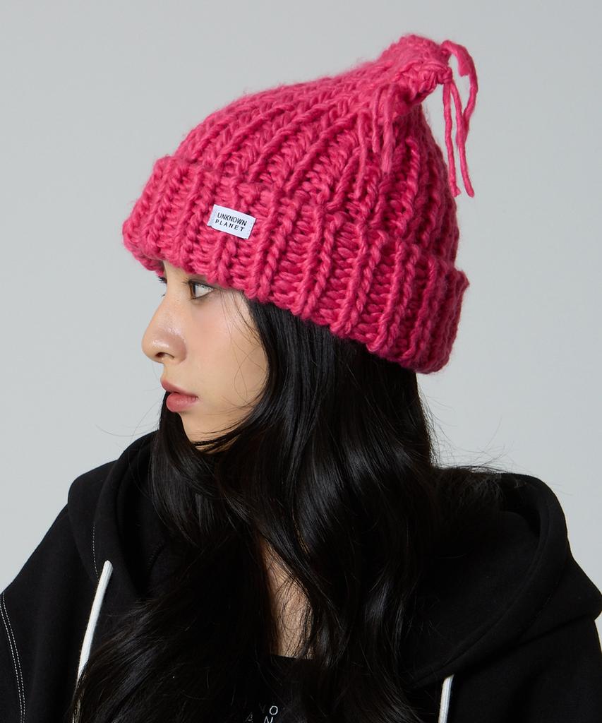 UNBEKANNTER PLANET Planet Katze Strickmütze Rosa