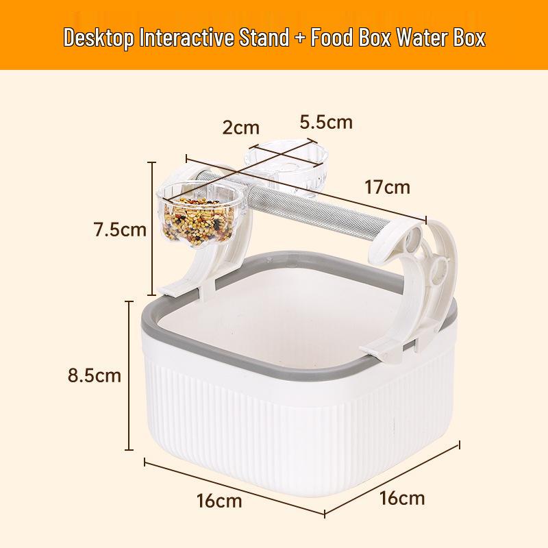 Parrot Potty Training Stand with Poop Bucket - Fixed-Point Defecation Platform for Medium & Large Birds