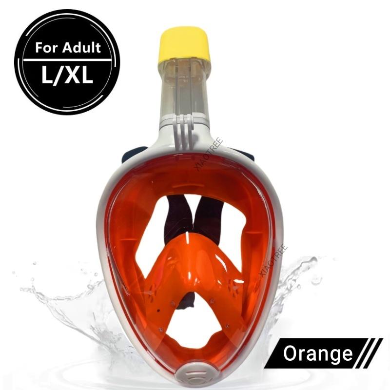 Underwater Scuba Anti Fog Face Diving Mask Snorkeling Respiratory Masks Safe Waterproof Swimming Equipment for Adult Kids