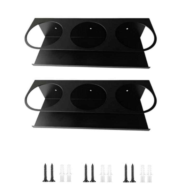 Practical Acrylic Wall Mounted Storage Rack For Water Bottles Cups Kitchen Garage Organization Space Efficient Design