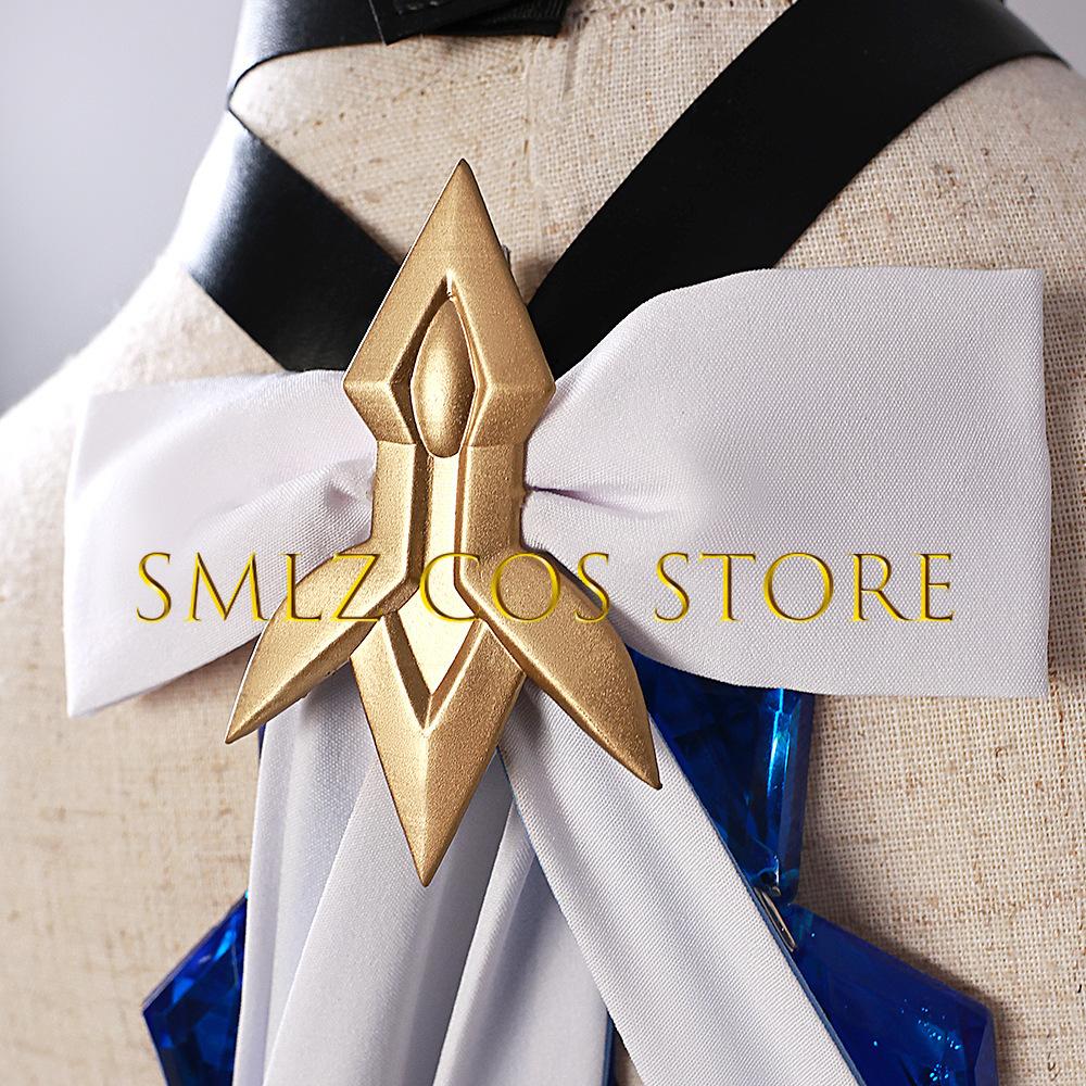 Spiel Skirk Cosplay Genshin Impact Kostüm Frau Skirk Neuer Skin Sexy Kleid Outfit Perücken-Set Party Karneval Spiel Anime Uniform