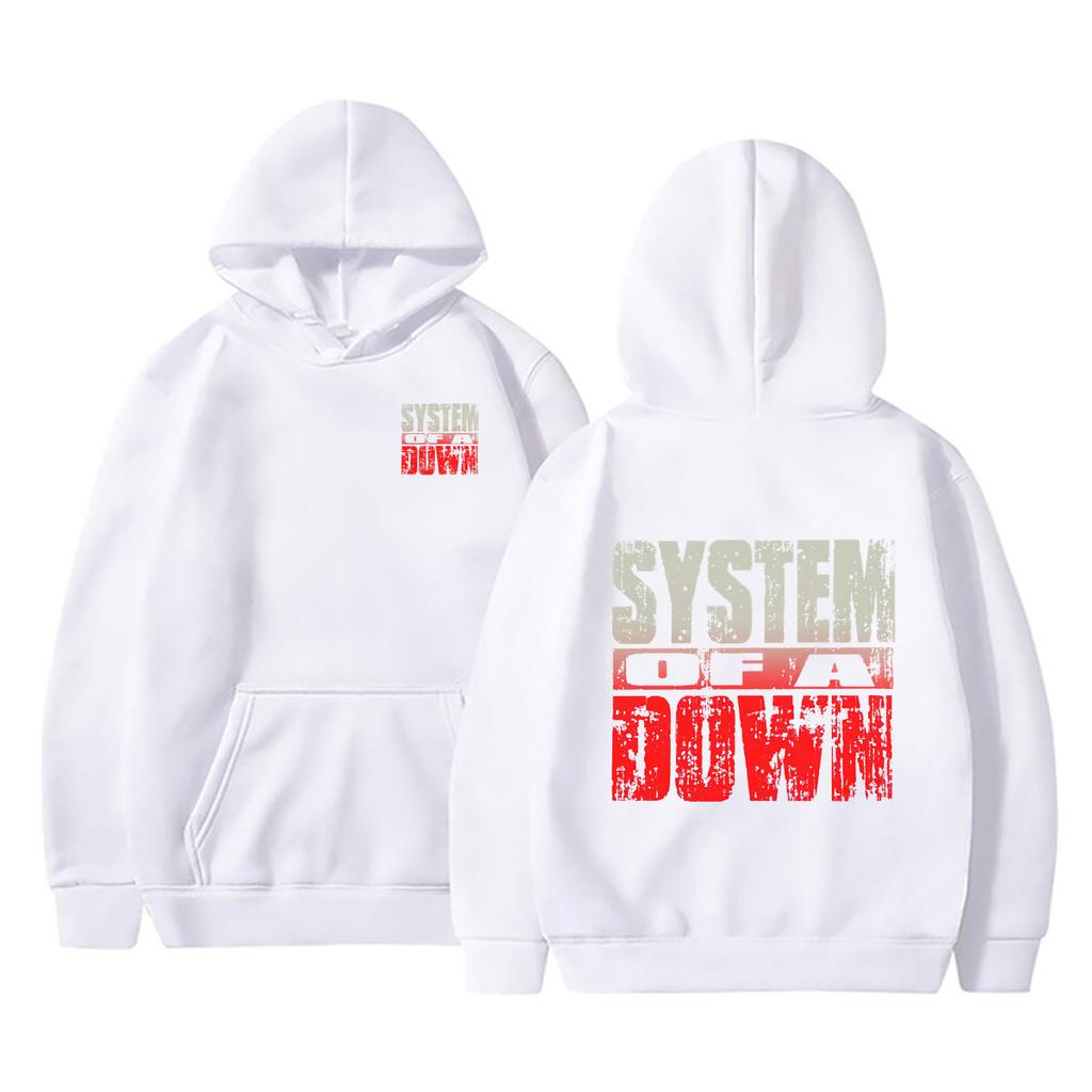 Hot System of A Down Hoodie Unisex Classic Rock Alternative Metal Hooded Sweatshirt Men Women Vintage Casual Oversized Hoodies