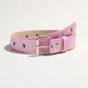 Fashion Punk Women's Belt Star Hollow Eyelet Korean Style Metal Buckle Waistband Casual Versatile Waist Strap Jeans Decor