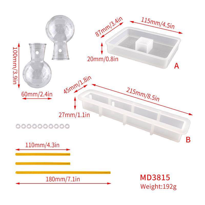 DIY Silicone Mold for Creative Hydroponic Plant Vase and Desktop Stand