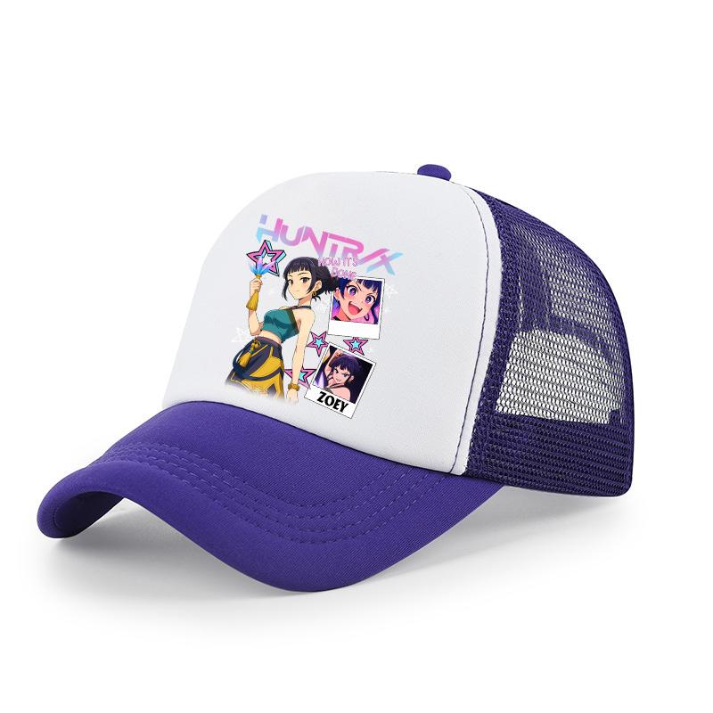 KPoP Demon Hunter Summer Baseball Cap Cartoon Anime Print Hat Boy Girl Breathable Kid Hat HipHop NetCap Kawaii Kids Toy Gift