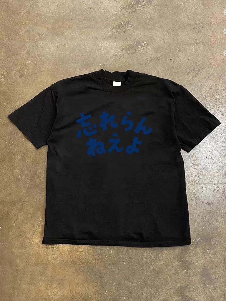 2025 Nové Letní Ležérní Tričko s Krátkým Rukávem Potisk Bavlna Běžný Střih Kulatý Výstřih Prodyšné Volné Unisex Tričko Pánské Dámské Oblečení