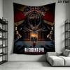Resident Evil Welcome Raccoon City Gobelín Módní Potisk Podkladová Látka Tapeta Dekorace Nástěnná Dekorace Podkladová Nástěnná Látka