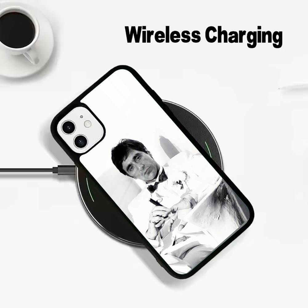 S-Scarface-Fashion Hot Wireless charging phone case compatible with iPhone 17/16/15/14/13/12/11
