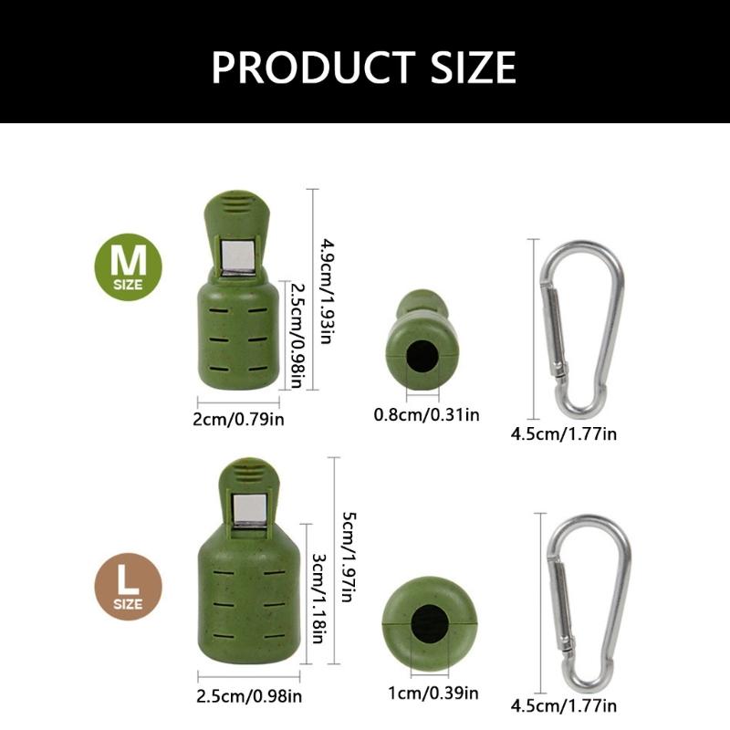 8Pcs Squid Jig Hook Protector Squid Jig Cover Protector with Carabiner Squid Jig Baits Protector Fishing Tackle
