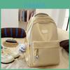 Nature Style Large Capacity Nylon School Backpack For Teens And Adults With Cushion Straps