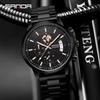 Sanda Men's Waterproof Quartz Watch with Steel Band and Calendar - Korean Edition